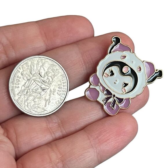 Kawaii Purple Winter Coat Bunny Enamel Pin - Picture 7 of 11